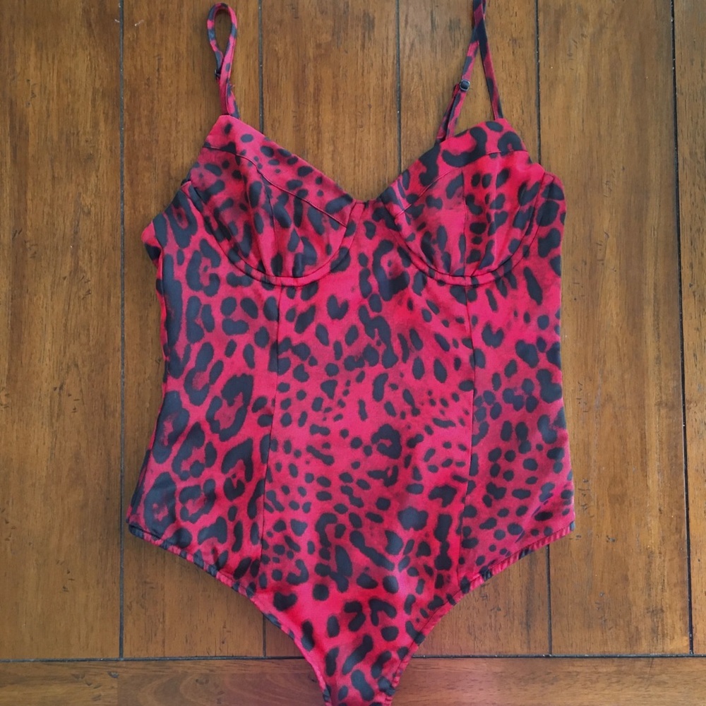 Red Leopard Bodysuit